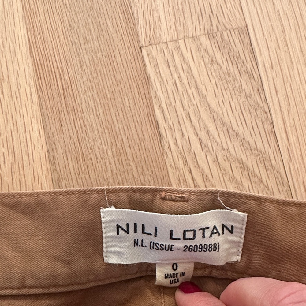 Nili Lotan Shon Twill Pants Size 0 - Picture 4 of 4